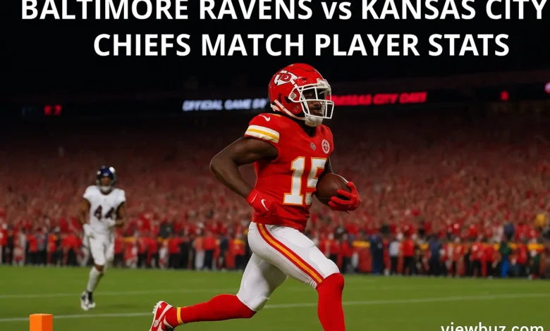 baltimore ravens vs kansas city chiefs match player stats
