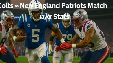 Colts vs New England Patriots Match Player Stats