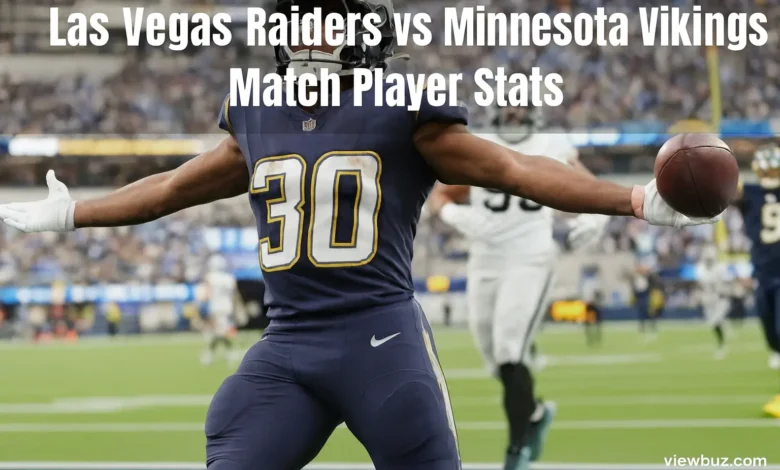 svLas Vegas Raiders vs Minnesota Vikings Match Player Stats