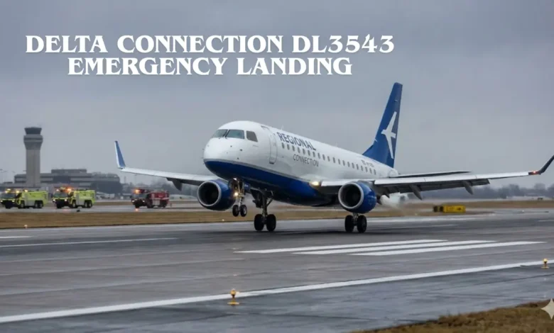 delta connection dl3543 emergency landing