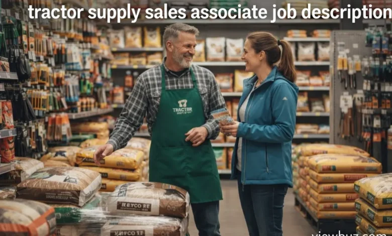 tractor supply sales associate job description